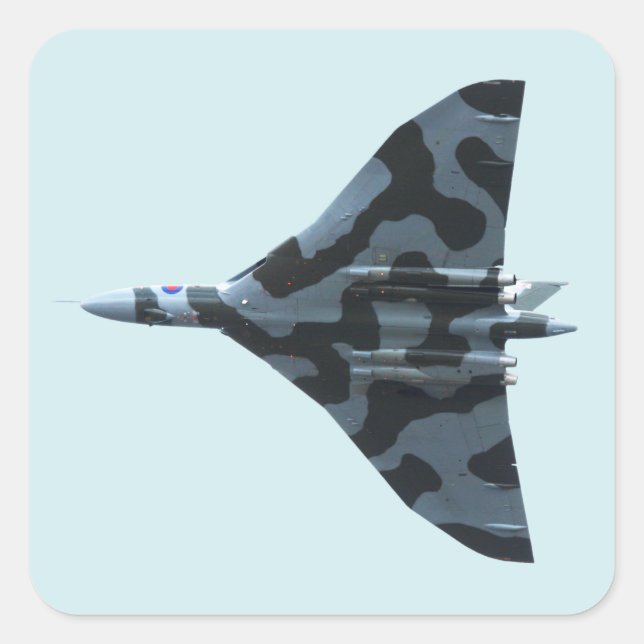 Vulkanbomber Quadratischer Aufkleber (Vorderseite)