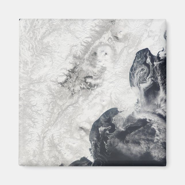 Vulkane auf der zentralen Halbinsel Kamtschatka Magnet (Vorne)