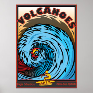 Vulkane Baja Mexiko Cabo San Quintin Poster