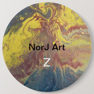 Vulkaneruption durch NorJ Kunst Button