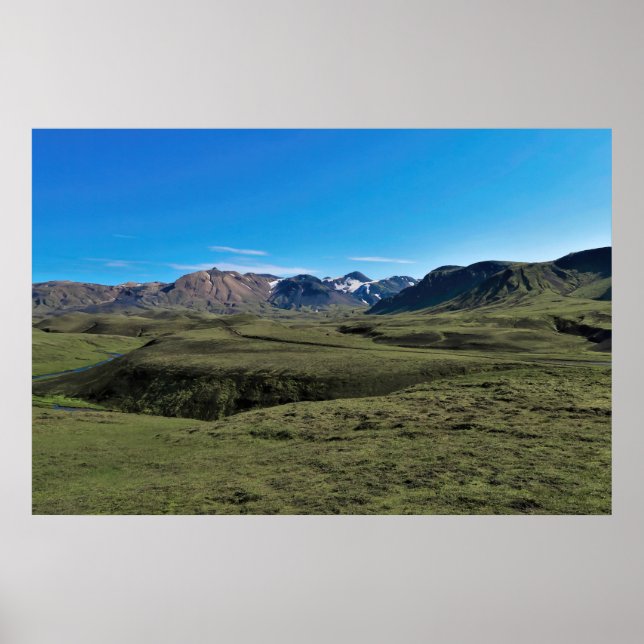 Vulkanhügel Poster (Vorne)