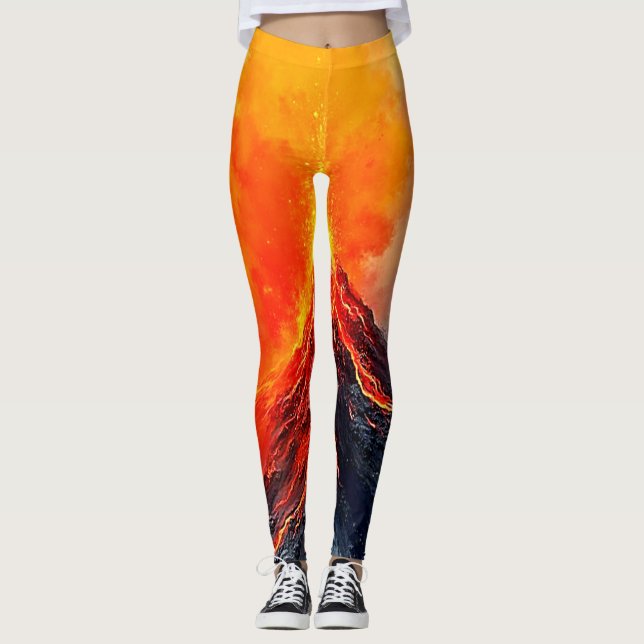 Vulkanische Eruption: Rohkraft Leggings (Vorderseite)