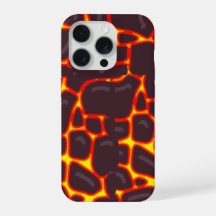 Vulkanische geschmolzene Lava-Textur abstraktes Mu iPhone 15 Pro Hülle