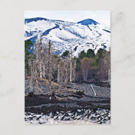 Vulkanischer Ätna auf der Insel Sizilien Postkarte