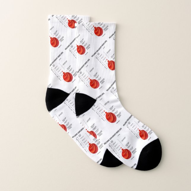 Vulkanischer Explosivitätsindex (VEI) Geologie-Vul Socken (Paar)