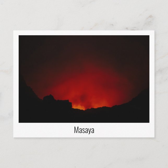 Vulkankrater Masaya in Nicaragua Postkarte (Vorderseite)