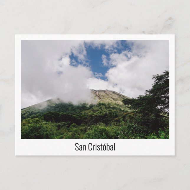 Vulkankrater San Cristóbal in Nicaragua Postkarte (Vorderseite)