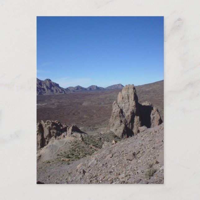 Vulkanlandschaft Postkarte (Vorderseite)