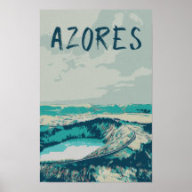 Vulkanschügel auf den Azoren, Atlantik P