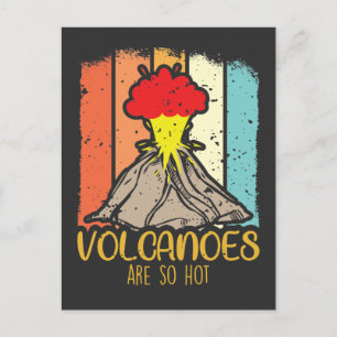 Vulkanwissenschaft Lawa Hot explosion Postkarte