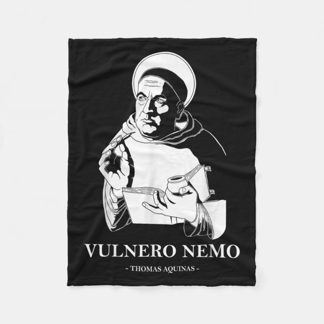 Vulnero Nemo katholischer Saint Thomas Aquinas Quo Fleecedecke (Vorderseite)