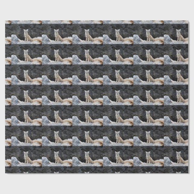 Vulpes corsac geschenkpapier (Flach)