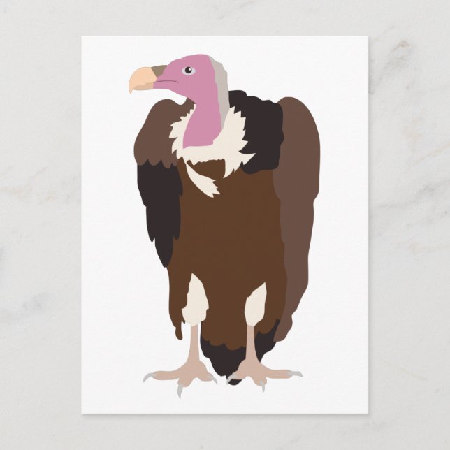 Vulture Bird-Illustration Feiertagspostkarte (Vorderseite)