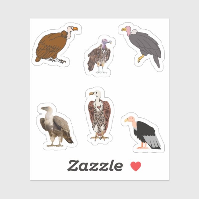 Vulture Stickers Aufkleber (Blatt)