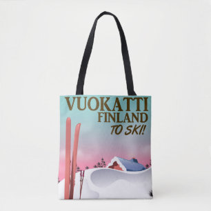 Vuokatti Finnland Skiposter Tasche