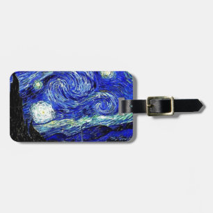 vVan Gogh sternenklare Nachtschöne Kunst Gepäckanhänger
