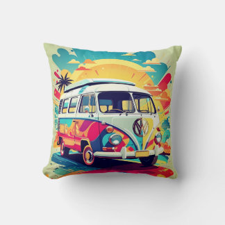 VW Van Throw Pillow Kissen