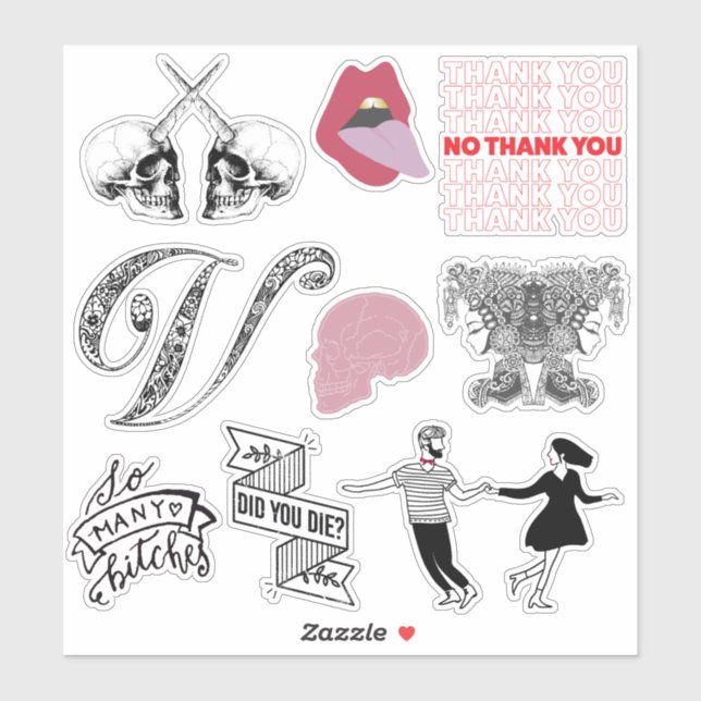 VW'S CHIC ICONS STICKERS AUFKLEBER (Blatt)