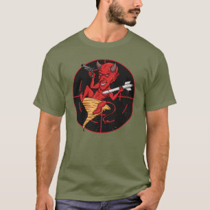 VX31 Staudämpferdevils Fighter Squadron Patch Vint T-Shirt