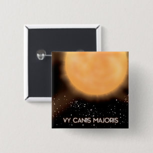 VY Canis Majoris Sonne Weltraum-Kunstposter. Button