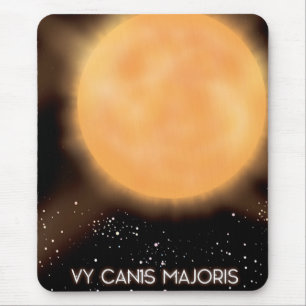 VY Canis Majoris Sun Weltraumkunstposter. Mousepad