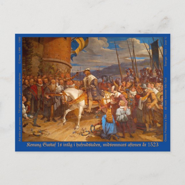 Vykort — Gustav Vasa Postkarte (Vorderseite)