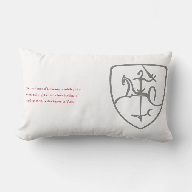 Vytis-Wappen von Litauen Throw Kissen (Vorderseite)