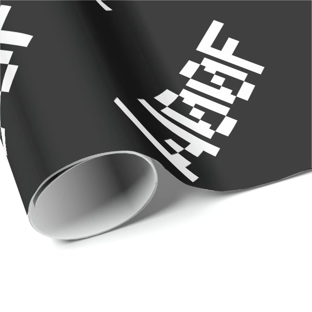 W00F [Leetspeak Animal Sounds] Geschenkpapier (Rolleneckpunkt)