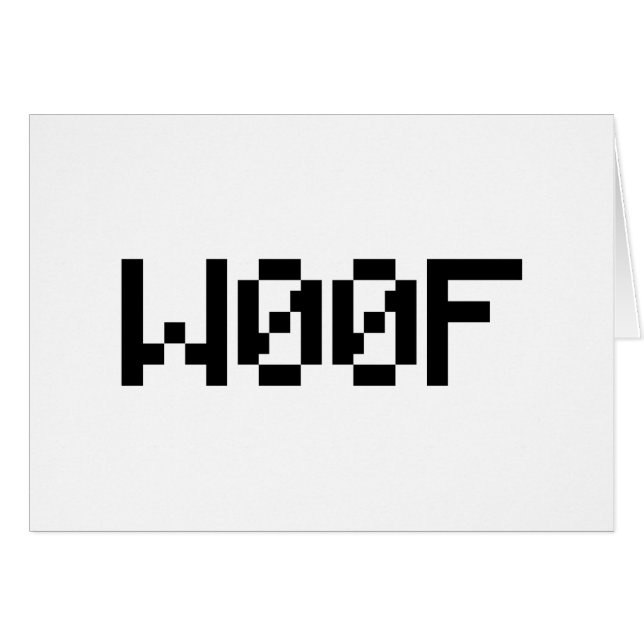 W00F [Leetspeak Animal Sounds] Karte (Vorderseite (Horizontal))