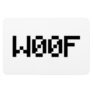 W00F [Leetspeak Animal Sounds] Magnet