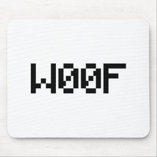 W00F [Leetspeak Animal Sounds] Mousepad