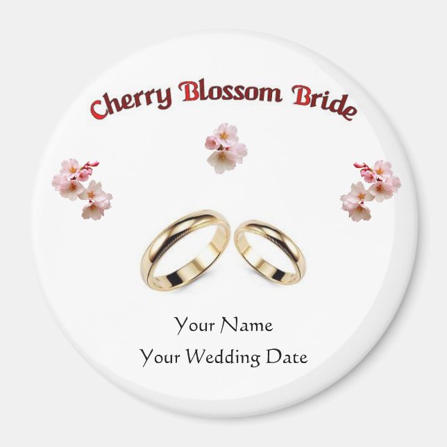 W34-Gastgeschenk Hochzeit Magnet (Vorne)