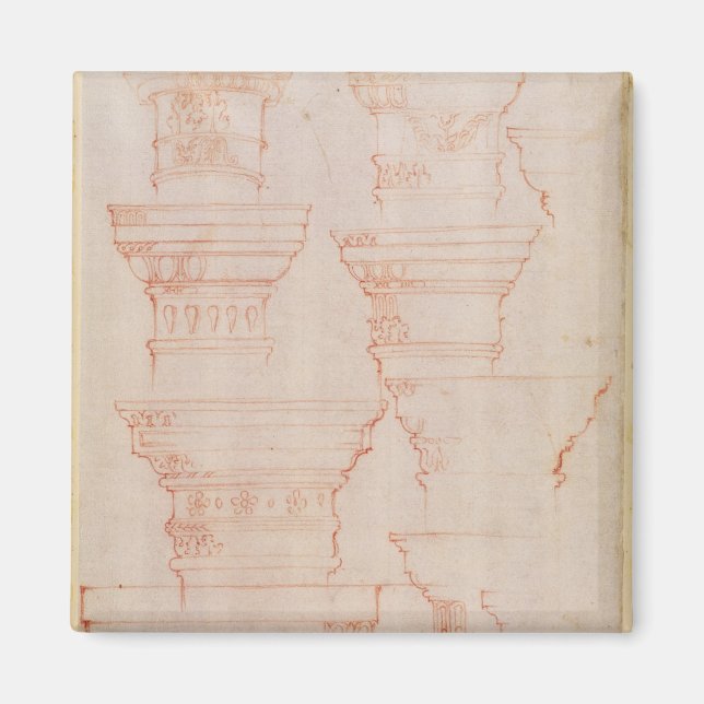 W.18v Studie über die Hauptstädte der Kolumne Magnet (Vorne)