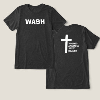 W.A.S.H. Christliches T-Shirt Tri-Blend Shirt