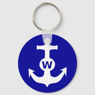 W Anchor Wanker Insult Funny Gift Schlüsselanhänger