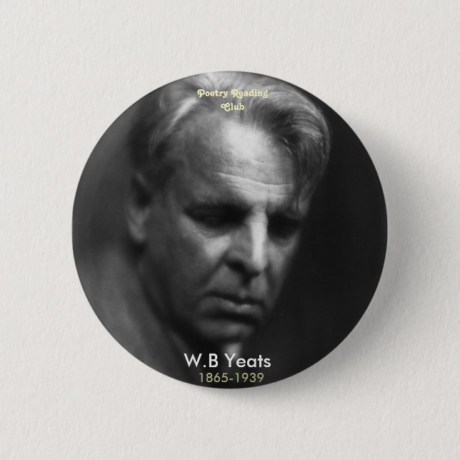 W.B. Yeats Button (Vorderseite)