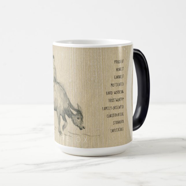 W Buffalo Child Chinese Ox Year 2021 Persönlichkei Verwandlungstasse (VorderseiteRechts)