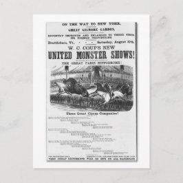 W. C. Coups neues United Monster zeigt Werbung Postkarte