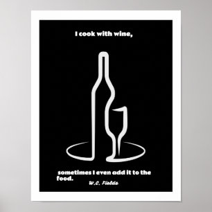 W.C. Felder Weinangebot Zitat Poster 