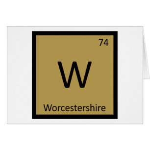 W - Chimie de la sauce Worcestershire Tableau péri