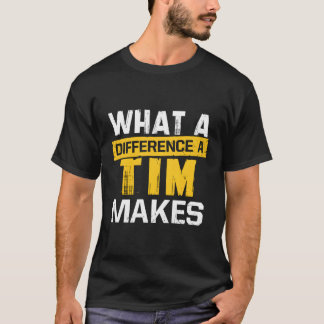 W ein Unterschied, den ein Tim zu Tim macht T-Shirt