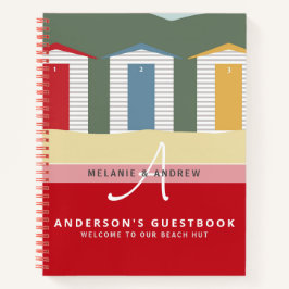 W-ELCOME BEACH HUT Gästebuch Monogram Spaß Notizbuch