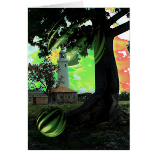 W. Endenleuchtturm/Rotes, grün, Gold