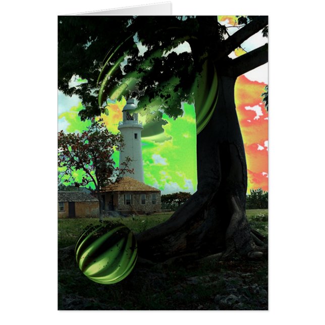 W. Endenleuchtturm/Rotes, grün, Gold (Vorne)