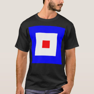 W-Flagge Internationale maritime Signalflagge T-Shirt