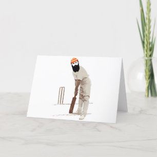 w g Graustufen-Cricketmesser Vintag Karte