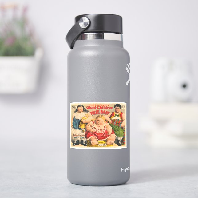 W. Hollmanns Riesenkind und Preiskind. Aufkleber (HydroFlask)