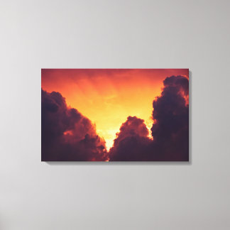 w im Wetter Leinwanddruck