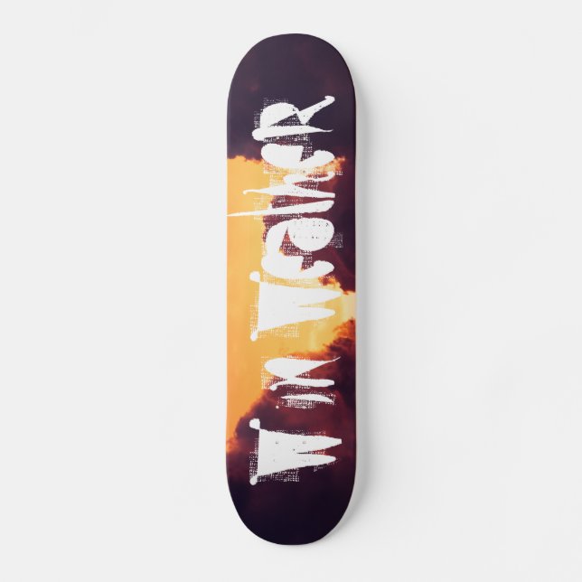 w im Wetter Skateboard (Vorderseite)