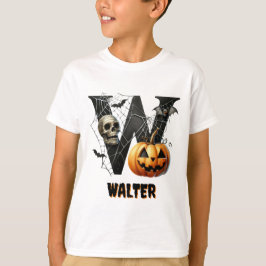 W Initialtrick oder TreatHalloween T-Shirt